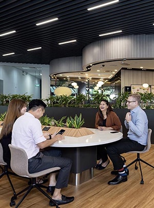 German Centre Singapore lobby during a working day